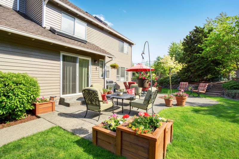 Backyard Concrete Patio